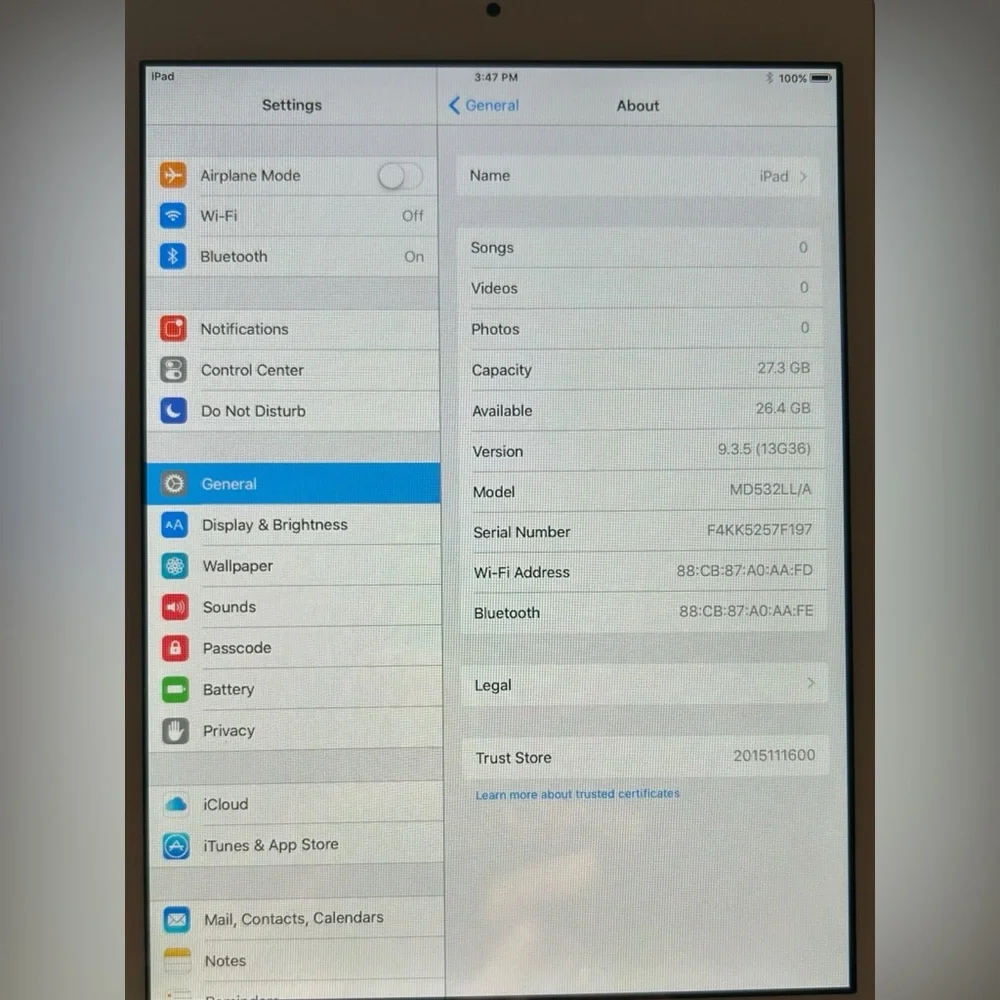 APPLE | The iPad Mini (WiFi Only) - MD532LL/A - 32GB‎ - Silver - Original Box